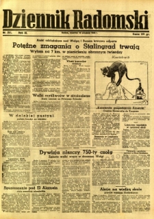 Dziennik Radomski, 1942, R. 3, nr 211