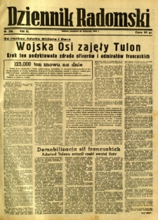 Dziennik Radomski, 1942, R. 3, nr 280