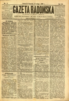 Gazeta Radomska, 1890, R. 7, nr 11
