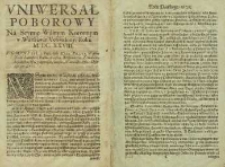Uniwersał Poborowy Na Seymie Walnym Koronnym w Warszawie Uchwalony, Roku M.DC.XXVIII.