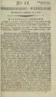 Korrespondent Warszawski, 1792, nr 21