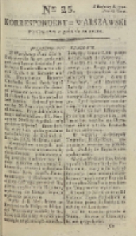 Korrespondent Warszawski, 1792, nr 25