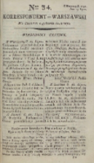 Korrespondent Warszawski, 1792, nr 34