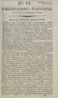 Korrespondent Warszawski, 1792, nr 35