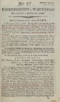 Korrespondent Warszawski, 1792, nr 37