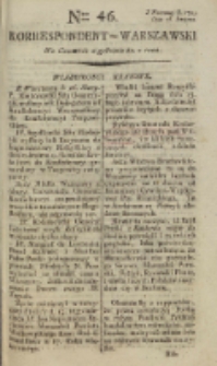 Korrespondent Warszawski, 1792, nr 46