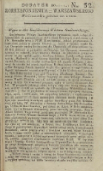 Korrespondent Warszawski, 1792, nr 52, dod