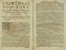 Uniwersał Poborowy Na Seymie Walnym Koronnym Warszawskim uchwalony, Roku M.DC.XXIX