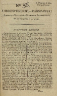 Korrespondent Warszawski, 1792, nr 56
