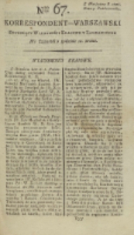 Korrespondent Warszawski, 1792, nr 67