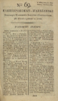Korrespondent Warszawski, 1792, nr 69