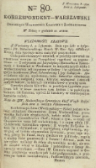 Korrespondent Warszawski, 1792, nr 80