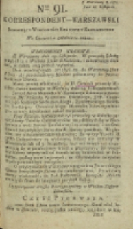Korrespondent Warszawski, 1792, nr 91