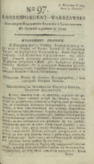Korrespondent Warszawski, 1792, nr 97