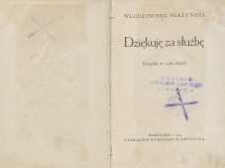 Dziękuję za służbę : komedia w 3-ch aktach