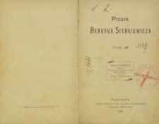 Pisma Henryka Sienkiewicza T. 3, Listy z podróży : wstęp, pobyt w Londynie i podróż do Liwerpola, z oceanu, pobyt w New-Yorku