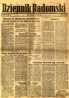 Dziennik Radomski, 1943, R. 4, nr 179