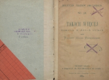 Takich więcej : komedia w dw&oacute;ch aktach