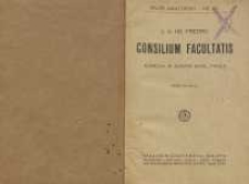 Consilium facultatis : komedia w jednym akcie, prozą