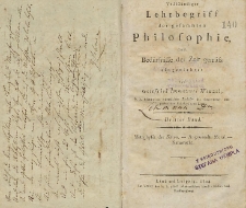 Vollständiger Lehrbegriff der gesammelten Philosophie, dem Bedürfnisse der Zeit gemäßs eingerichtet. Bd. 3, Metaphysik der Sitten. Angewandte Moral. Naturrecht