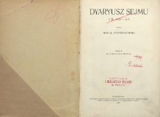 Dyaryusz Sejmu z r. 1830-1831 T. 2. Od 9 lutego do 18 kwietnia 1831