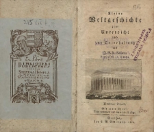 Kleine Weltgeschichte zum Unterricht und zur Unterhaltung T. 3