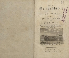 Kleine Weltgeschichte zum Unterricht und zur Unterhaltung T. 22