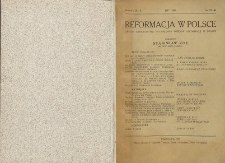 Reformacja w Polsce : organ Towarzystwa do Badania Dziejów Reformacji w Polsce
