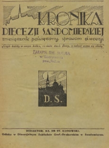 Kronika Diecezji Sandomierskiej, 1950, R. 43, nr 1