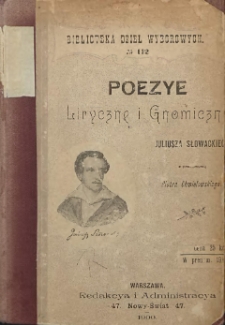 Poezye liryczne i gnomiczne