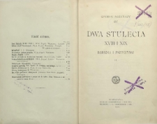 Dwa stulecia XVIII i XIX : badania i przyczynki T. 2