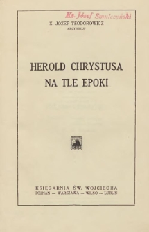 Herold Chrystusa na tle epoki