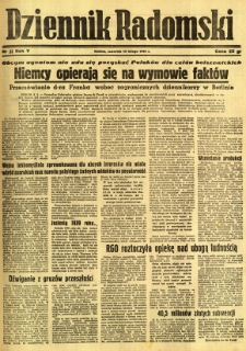 Dziennik Radomski, 1944, R. 5, nr 33