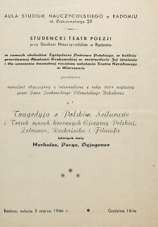 Jan Jurkowski „Tragedyja o Polskim Scilurusie”