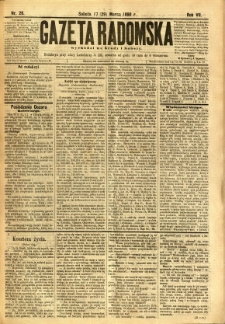Gazeta Radomska, 1890, R. 7, nr 26