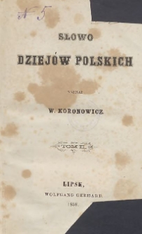 Słowo dziejów polskich T. 2