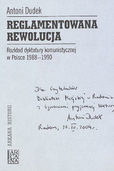 Antoni Dudek - autograf