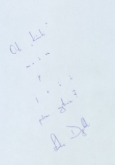 Łukasz Dębski - autograf