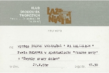 [Zaproszenie na występ Teatru Wyobraźni „Na Walizkach” ]