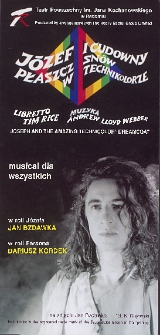 [Ulotka „Józef i cudowny płaszcz snów w technikolorze”] / Teatr Powszechny im. Jana Kochanowskiego w Radomiu