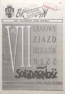 Biuletyn NSZZ "Solidarność" Ziemia Radomska, 1995, nr 262