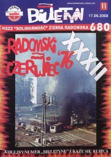 Biuletyn NSZZ "Solidarność" Ziemia Radomska, 2008, nr 680