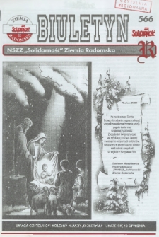 Biuletyn NSZZ "Solidarność" Ziemia Radomska, 2002, nr 566