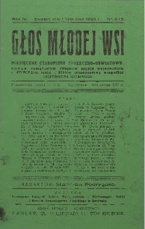 Głos Młodej Wsi, 1935, R. 4, nr 5/6