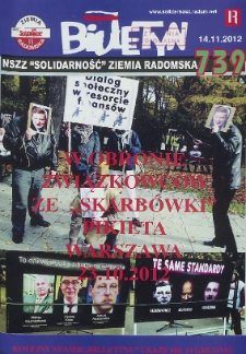 Biuletyn NSZZ "Solidarność" Ziemia Radomska, 2012, nr 739