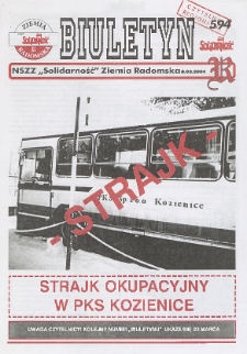Biuletyn NSZZ "Solidarność" Ziemia Radomska, 2004, nr 594