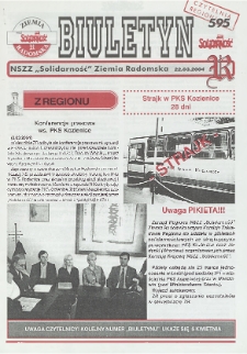 Biuletyn NSZZ "Solidarność" Ziemia Radomska, 2004, nr 595