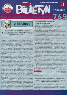 Biuletyn NSZZ "Solidarność" Ziemia Radomska, 2015, nr 765