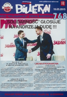 Biuletyn NSZZ "Solidarność" Ziemia Radomska, 2015, nr 768