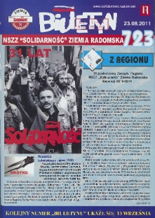 Biuletyn NSZZ "Solidarność" Ziemia Radomska, 2011, mr 723